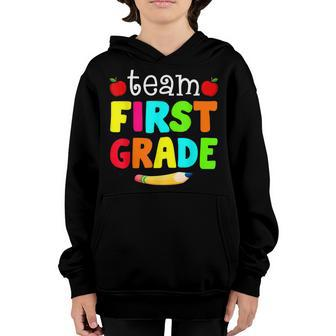 Team First Grade 1St Grade Back To School For Boy Kids Girl Youth Hoodie - Seseable