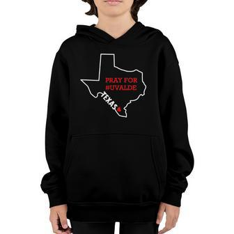 Texas Shootings Pray For Uvalde Texas Protect Kids Not Gun End Gun Violence Texas Strong Youth Hoodie | Mazezy
