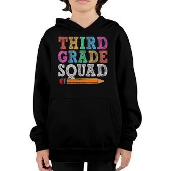 Third Grade Squad 3Rd Grade Gift Back To School Youth Hoodie | Mazezy