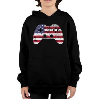 Video Game Gamer 4Th Of July Independence Day Youth Hoodie - Monsterry