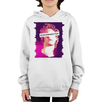 Disconnected Aesthetic Greek Statue Vaporwave Emo Eboy Youth Hoodie | Mazezy