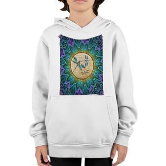 Dragonfly With Sunflowerfull Color Youth Hoodie - Monsterry DE