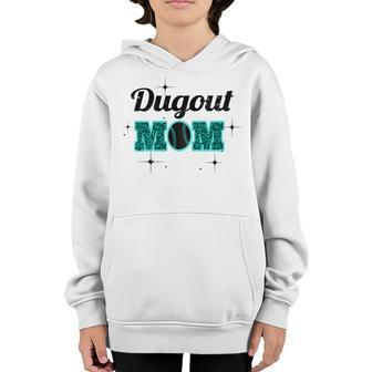 Dugout Mom Youth Hoodie - Monsterry
