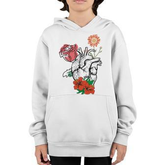 Flower Heart Spring Happy Youth Hoodie | Favorety