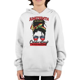 Free-Ish Juneteenth Celebrate Black Freedom Free-Ish 1865 Messy Bun Afro Mom Youth Hoodie | Favorety AU