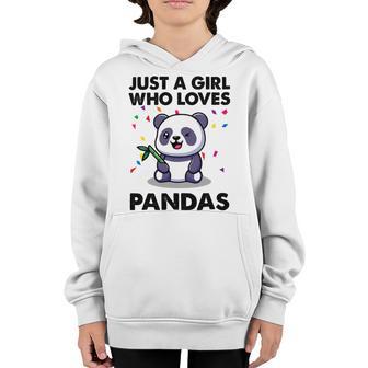 Funny Just A Girl Who Loves Pandas 651 Shirt Youth Hoodie | Favorety UK