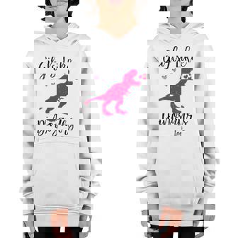 Girls Like Dinosaurs Too Dinosaur Lover Youth Hoodie | Mazezy