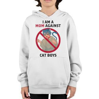 I Am A Mom Against Cat Boys V2 Youth Hoodie | Favorety