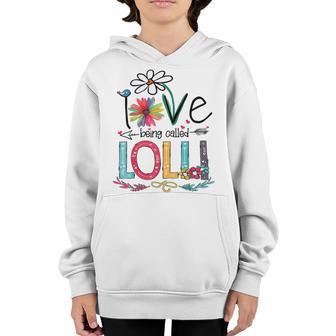 I Love Being Called Nana Sunflower Youth Hoodie | Favorety