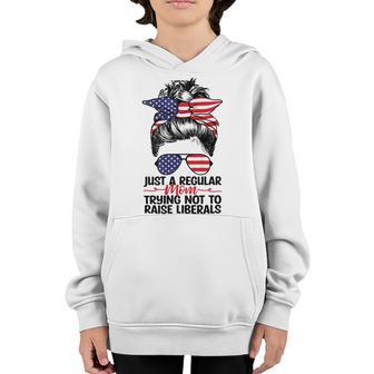 Just A Regular Mom Trying Youth Hoodie | Favorety UK