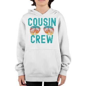 Kids Cousin Crew Family Vacation Summer Vacation Beach Sunglasses Youth Hoodie - Seseable