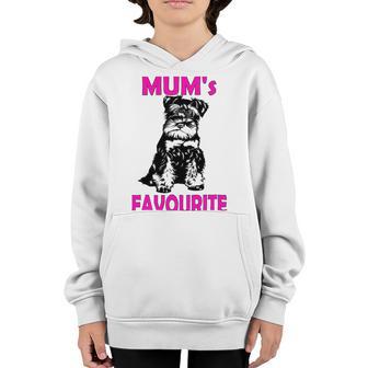 Miniature Schnauzer At Home Mums Favourite Multi Tasking Dog Youth Hoodie | Favorety CA