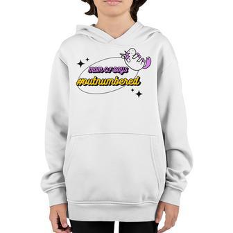 Mum Of Boys Outnumbered Unicorn Mothers Day Youth Hoodie | Favorety UK