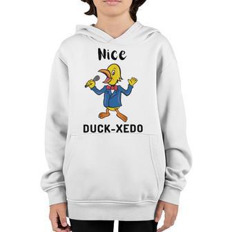 Nice Duckxedo Duck Puns Quack Puns Duck Jokes Puns Funny Duck Puns Duck Related Puns Youth Hoodie | Favorety CA