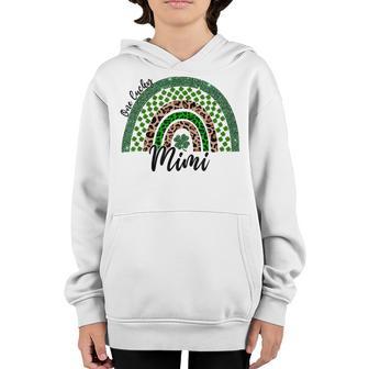 One Lucky Mimi Irish Rainbow Leopard St Patricks Day Youth Hoodie | Favorety