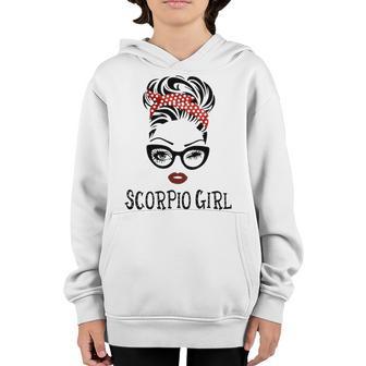 Scorpio Girl Gift Scorpio Girl V2 Youth Hoodie | Seseable UK