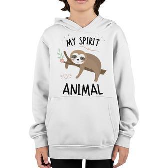 Sloth My Spirit Animal Nap Sloth Lazy 843 Shirt Youth Hoodie | Favorety CA