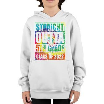 Straight Outta 5Th Grade Class Of 2022 Graduation Tie Dye Youth Hoodie | Mazezy CA