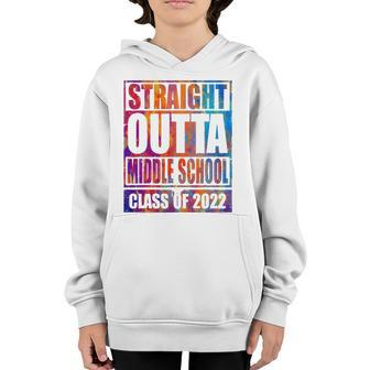 Straight Outta Middle School 2022 Graduation Youth Hoodie | Mazezy