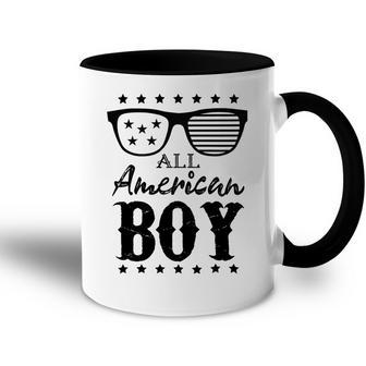 All American Boy 4Th Of July Boys Kids Sunglasses Family Accent Mug | Favorety