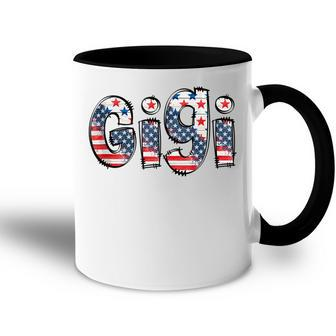 America Gigi Retro American Flag Patriotic Gigi 4Th Of July Accent Mug - Seseable