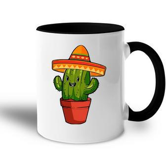 Cactus Cinco De Mayo Mexican V2 Accent Mug | Mazezy