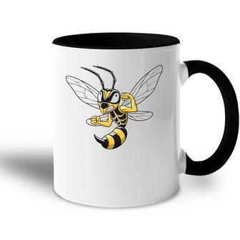 Cartoon Hornet I Bee I Insect I Hornet Accent Mug | Mazezy