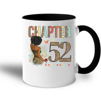 Chapter 52 Years Old 52Nd Birthday Leopard Afro Black Womens Accent Mug - Seseable