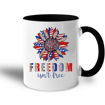 Freedom Isn’T Free Sunflower Memorial Day 4Th Of July Summer Accent Mug - Seseable