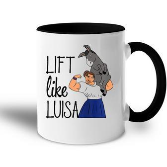 Funny Lift Like Luisa Womens Mens Raglan Baseball Tee Accent Mug | Mazezy