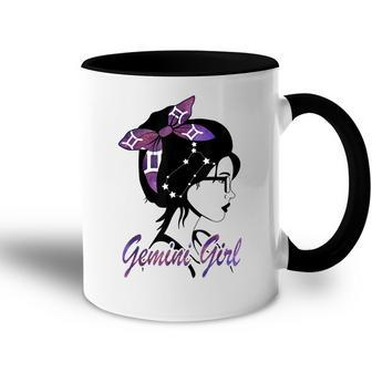 Gemini Girl Birthday Gemini Woman Zodiac Sign Accent Mug - Seseable