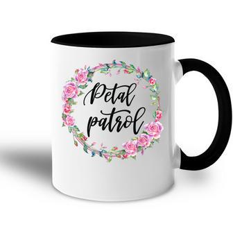 Kids Flower Girl Wedding Bridal Party Petal Patrol Accent Mug - Seseable