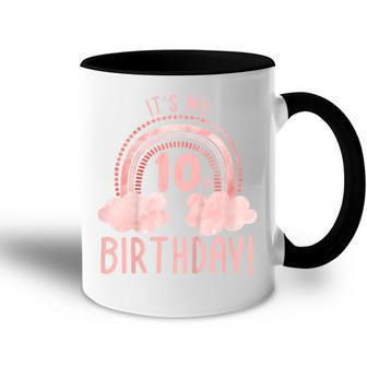 Kids Its My 10Th Birthday 10 Years Old Tenth Birthday Accent Mug - Seseable