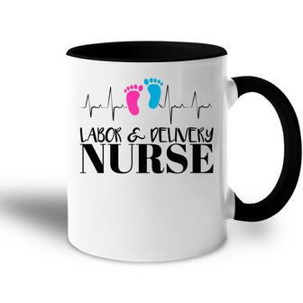 Labor And Delivery Nurse Accent Mug - Seseable
