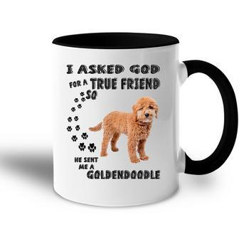 Mini Goldendoodle Quote Mom Doodle Dad Art Cute Groodle Dog Accent Mug | Mazezy