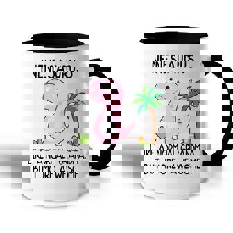 Nene Grandma Gift Nenesaurus But More Awesome Accent Mug - Seseable