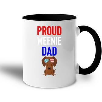 Proud Weenie Dad 4Th Of July Womens Gift Accent Mug - Seseable