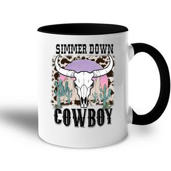 Simmer Down Cowboy Western Style Gift Accent Mug | Favorety UK