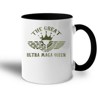 Womens The Great Ultra Maga Queen Accent Mug | Mazezy