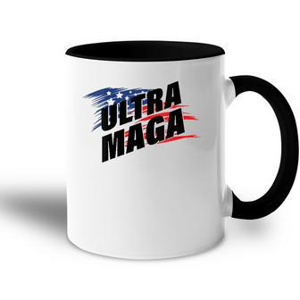 Womens Ultra Maga Pro American Pro Freedom Ultra-Maga Ultra Mega Pro Trump Accent Mug | Mazezy