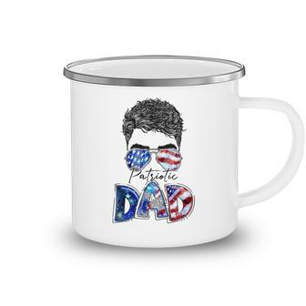4Th Of July American Flag Dad Life Patriotic Dad Daddy Camping Mug - Seseable