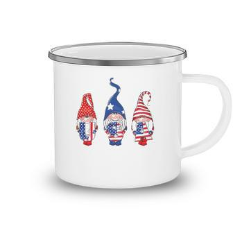 4Th Of July American Flag Gnomes Women Men Girls Boys Kids Camping Mug | Mazezy