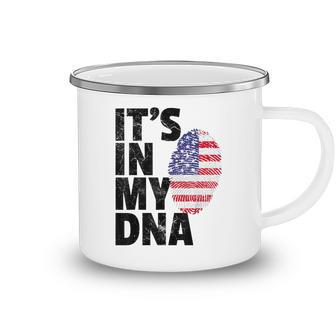4Th Of July American Pride Its In My Dna Usa Flag Mens Dad Camping Mug - Seseable