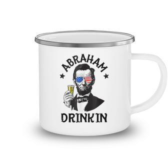 Abraham Lincoln 4Th Of July Drinking Men Women Gift Camping Mug - Seseable