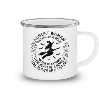 August Woman The Soul Of A Witch Camping Mug - Seseable