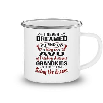Avo Grandpa Gift Avo Of Freaking Awesome Grandkids Camping Mug - Seseable