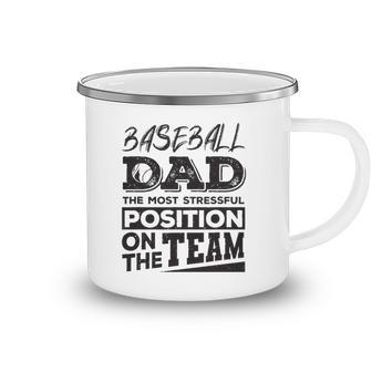 Baseball Dad Men Baseball Lover Camping Mug | Mazezy