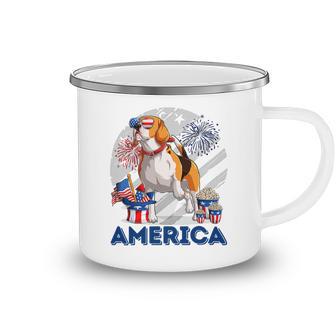 Beagle American Flag Sunglasses 708 Shirt Camping Mug | Favorety CA