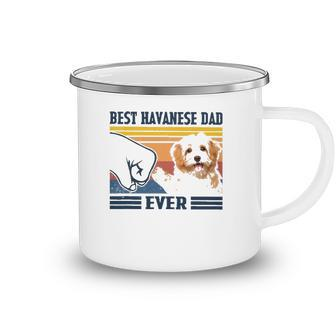 Best Havanese Dad Ever Vintage Father Day Christmas Camping Mug | Mazezy