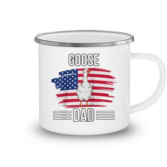 Bird Us Flag 4Th Of July Fathers Day Goose Dad Camping Mug - Seseable